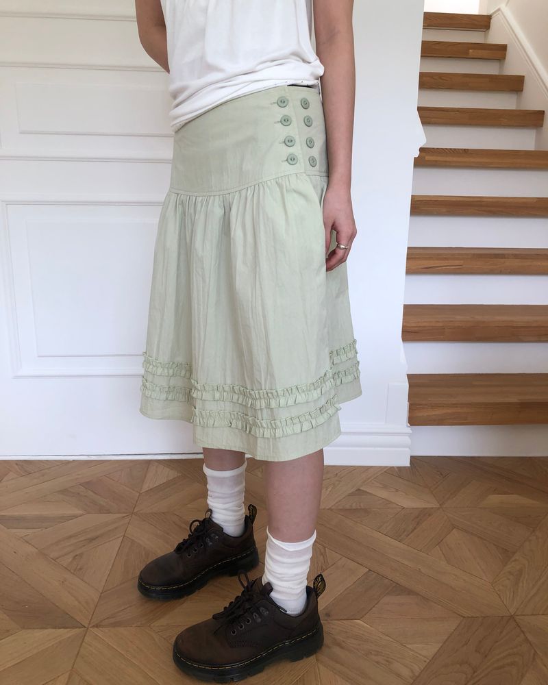 Repin Frill Midi Skirt