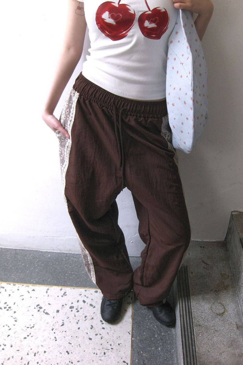 Haro Lace Nylon Jogger Pants.