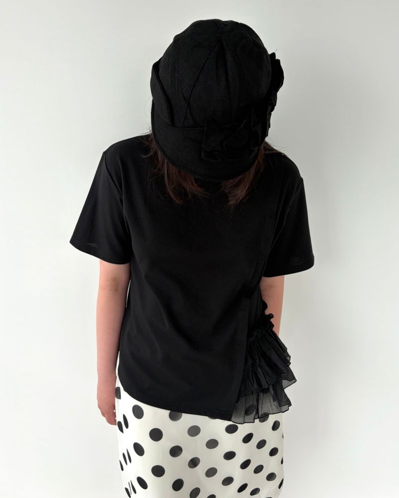 ラッフル エッジ Tシャツ (2colors)