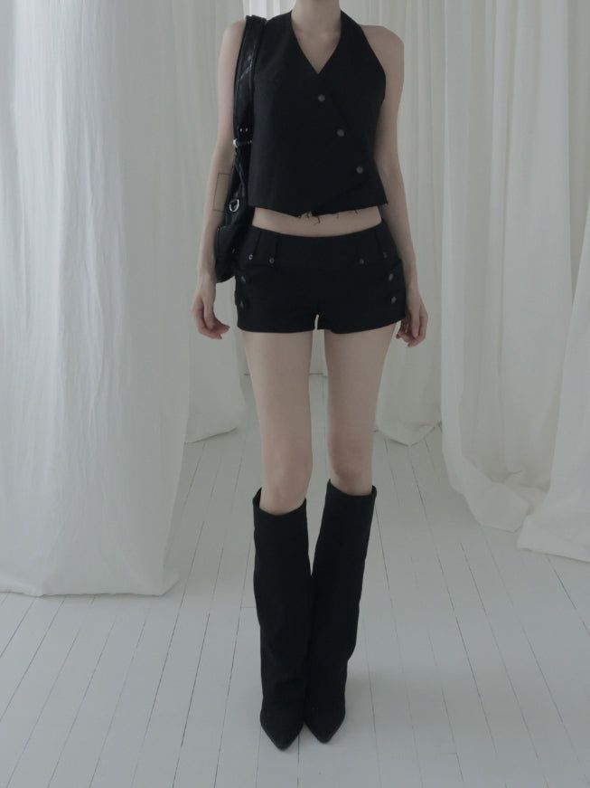 Tevin Antique Halter Vest