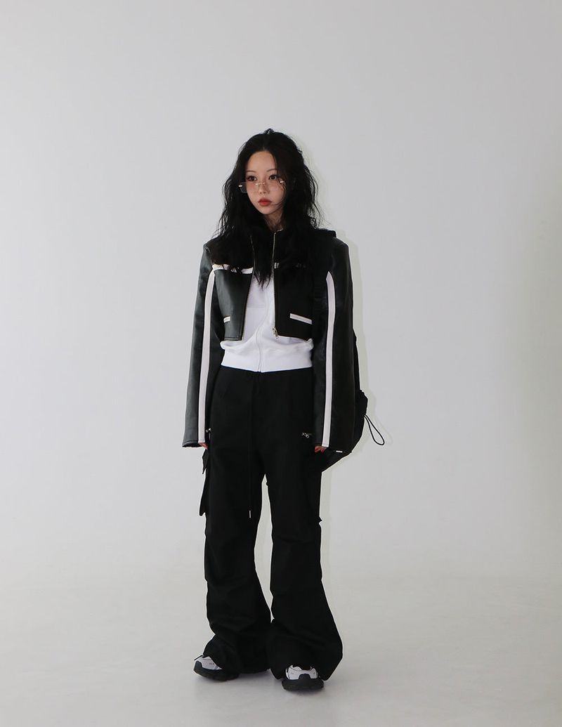 Backless Hooded Zip-Up Sleeveless
