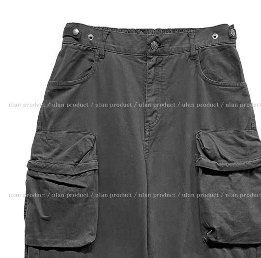 Camp Big Pocket Strap Washed Cargo Pants