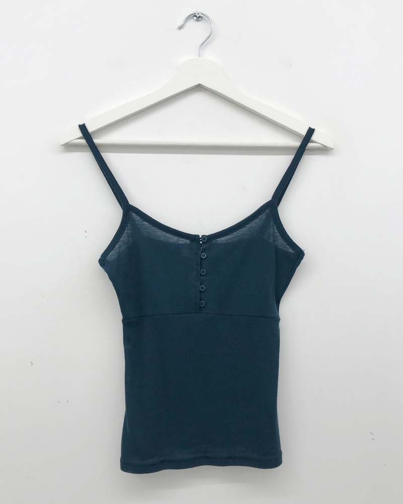 Epo Sheer Button Sleeveless (6color)