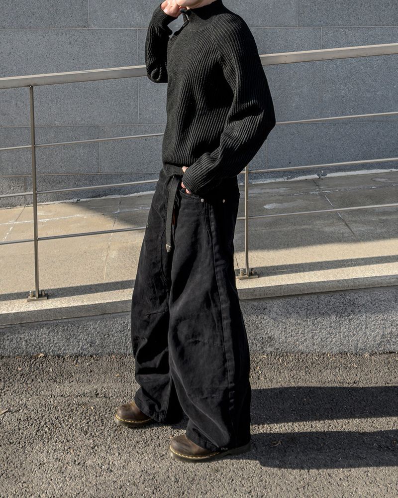 OVRUNE Panel Curved Cotton Pants