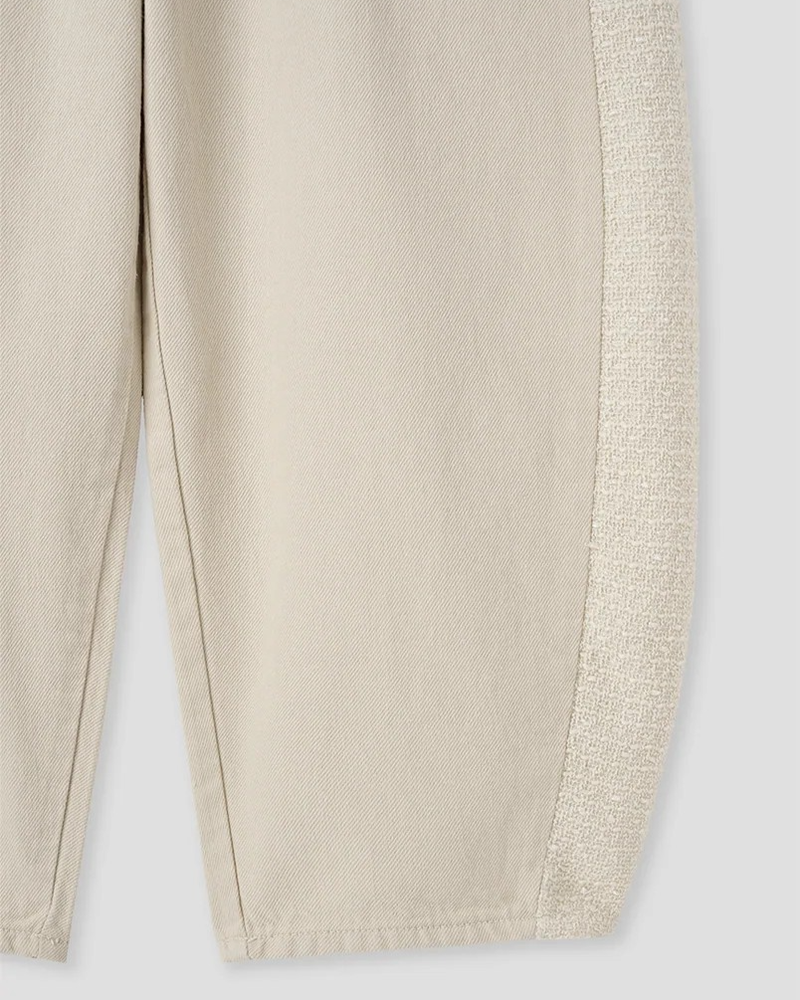 TWILL MIX CURVED PANTS (2C)