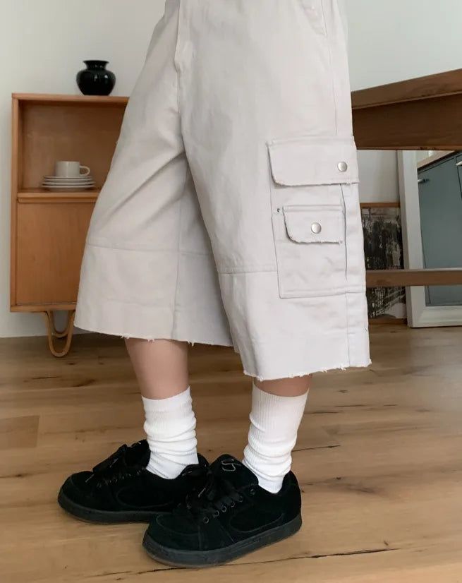 Mont Damaged Multi-Pocket Bermuda Pants