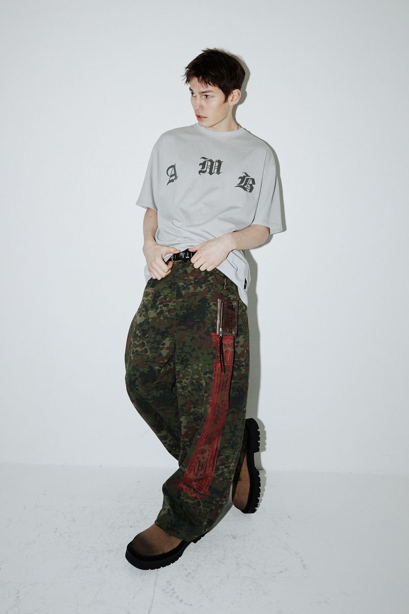 Column Wide Pants (Rough-camo)