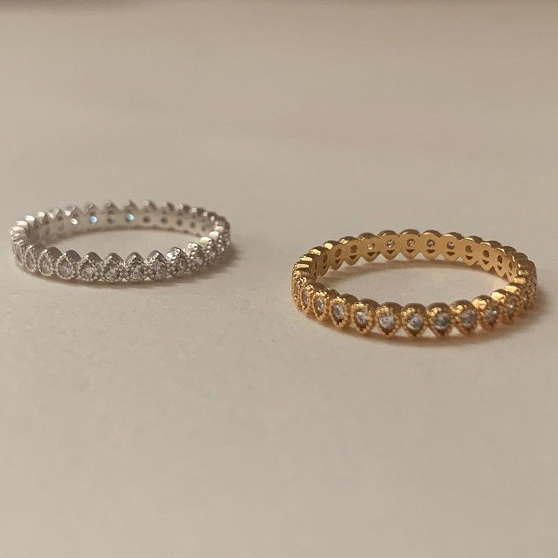 (silver925) ウォータードロップキュービックリング *silver