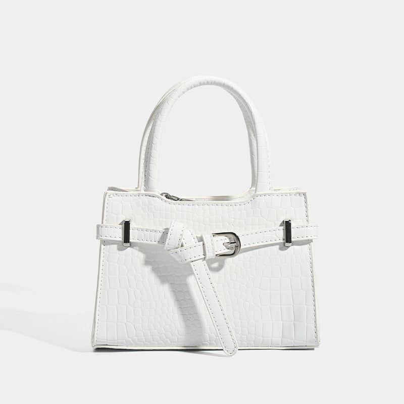 La mode MAQI（ラ モード マキ）の「Mini Buckle Square Lock Tote Shoulder Bag（Bags）」