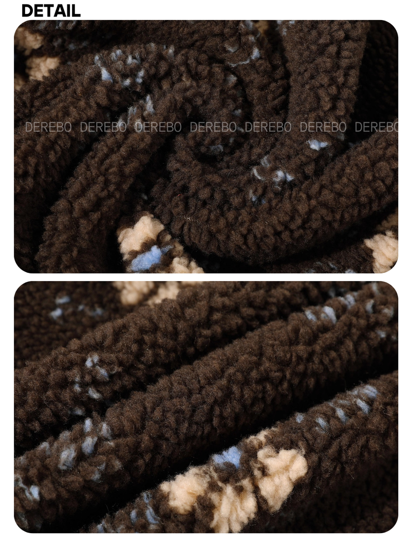 Floral Mode Quilting High Neck Zip-Up