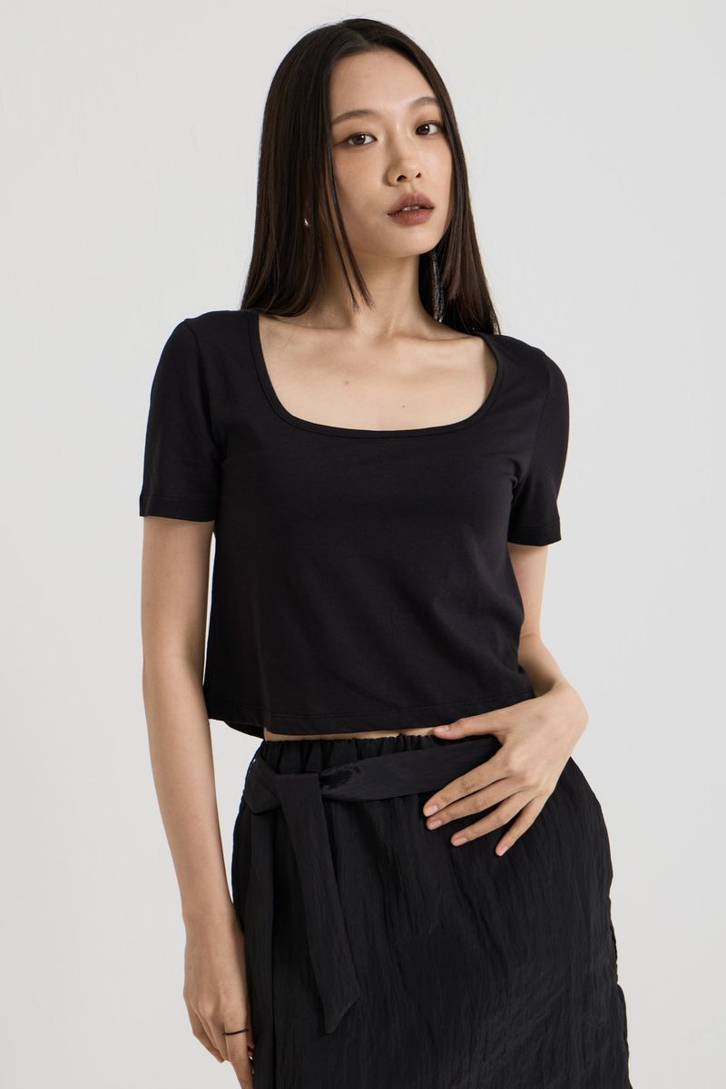 vadefy(ベイディフィー)の「Reversible T-shirt, Black(Tops)」
