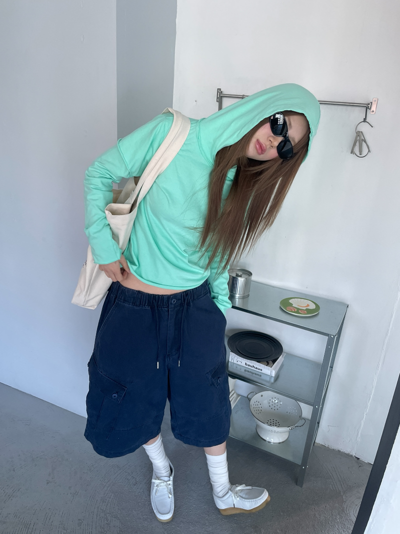 another language（アナザーランゲージ）の「cut out layered hood T （Tops）」