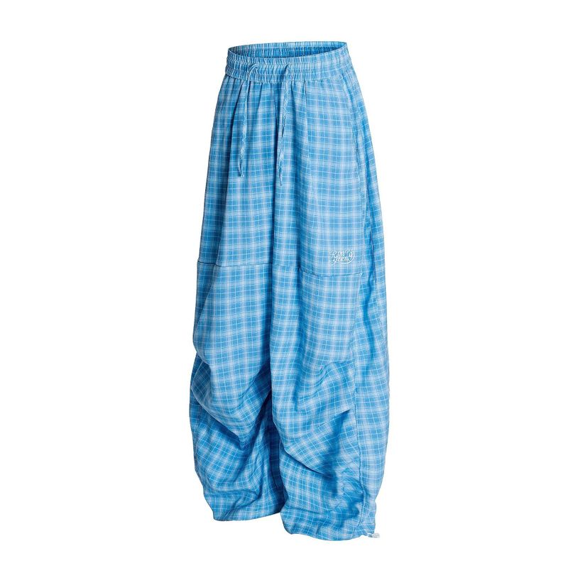 Check Balloon Shirring Pants 232008614
