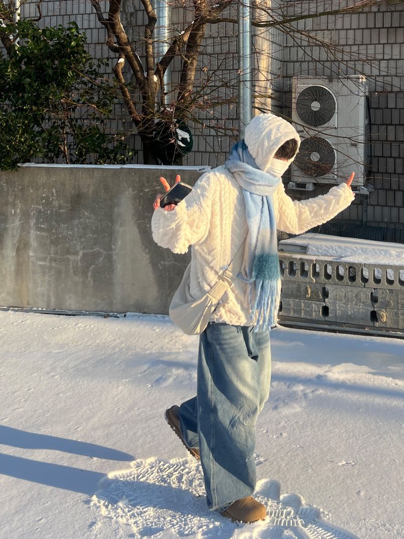 Fleece Cable Knit Hoodie (3 Colors)