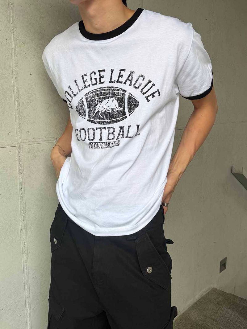 LAURANT（ロラン）の「Vintage rugby ringer t-shirts(4color)（Tops）」