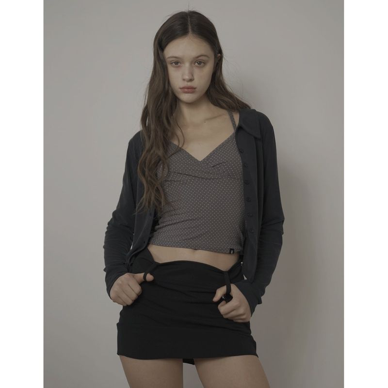 DOT CAMISOLE-GRAY