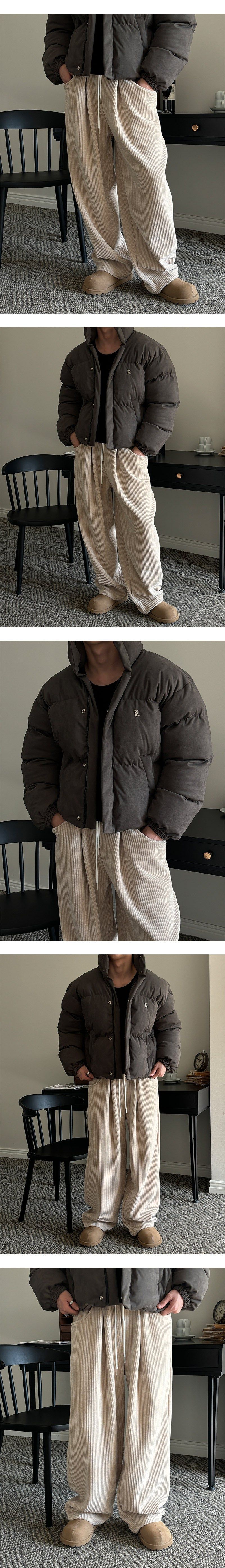 [F/W] ベルベットコーデュロイバンディングパンツ(3color)