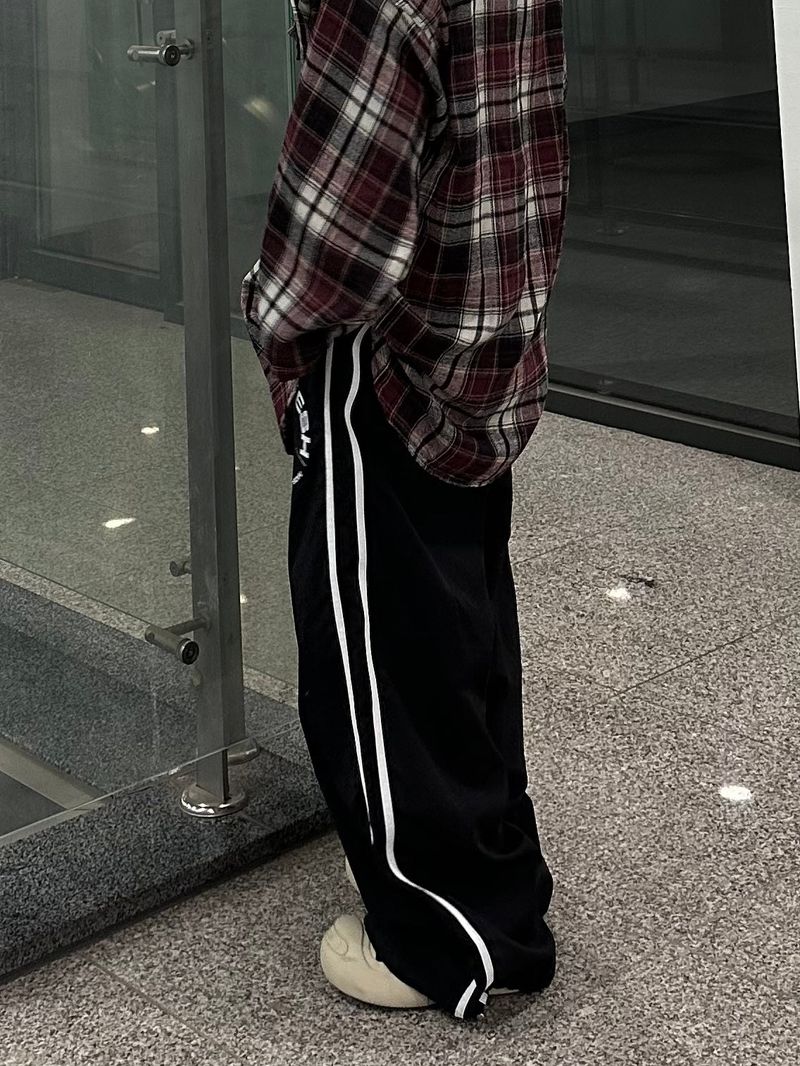 flag track nylon pants