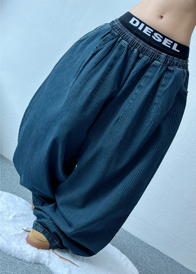 STRIPE BALLOON PANTS🩶💙 - 2 COLORS