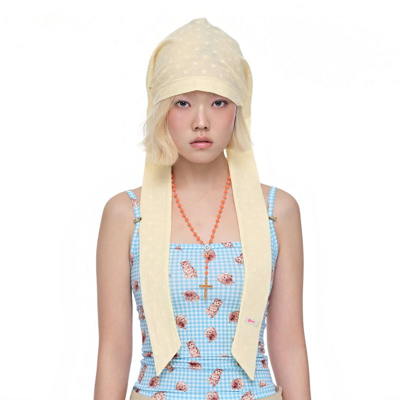 LONG TIE BANDANA (YELLOW)