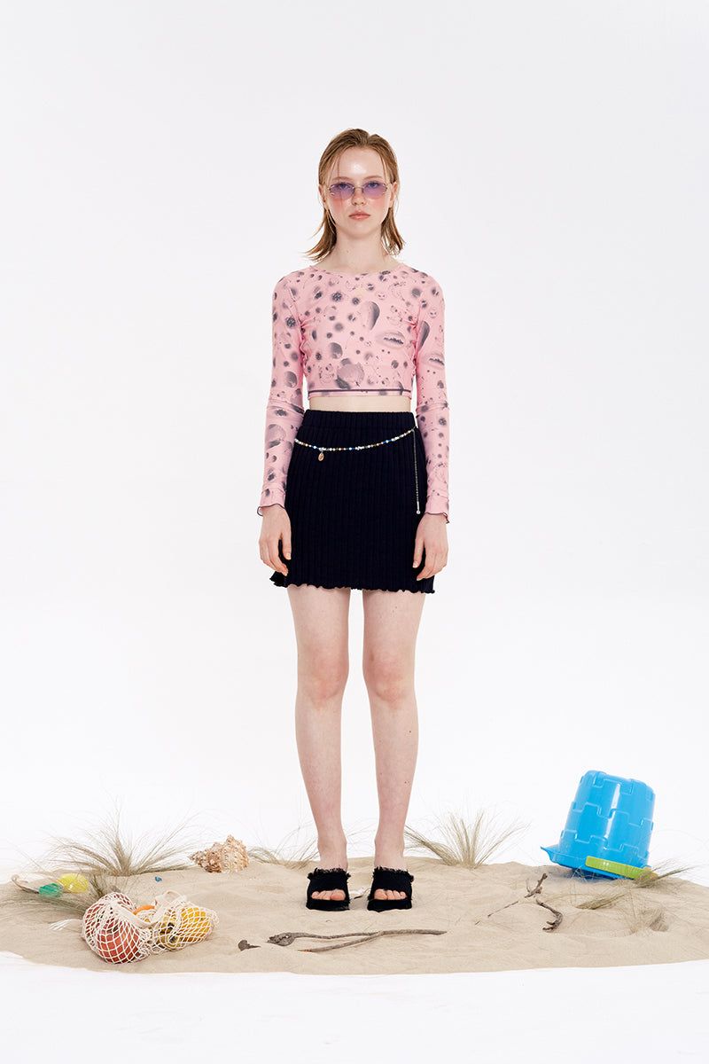 LAYERED LONG SLEEVE RASHGUARD [PINK]