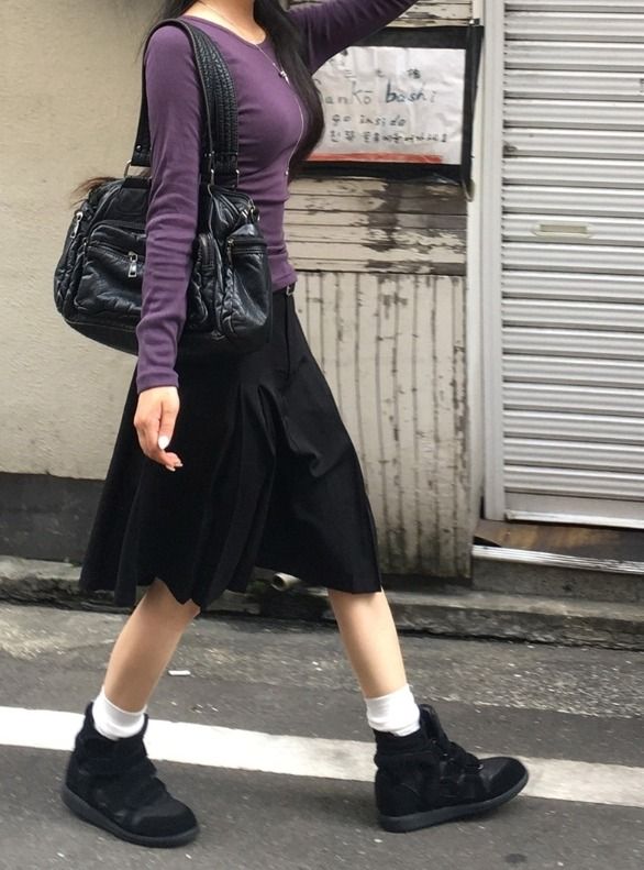 [Belt Set] ムレム ピンタック ミディスカート