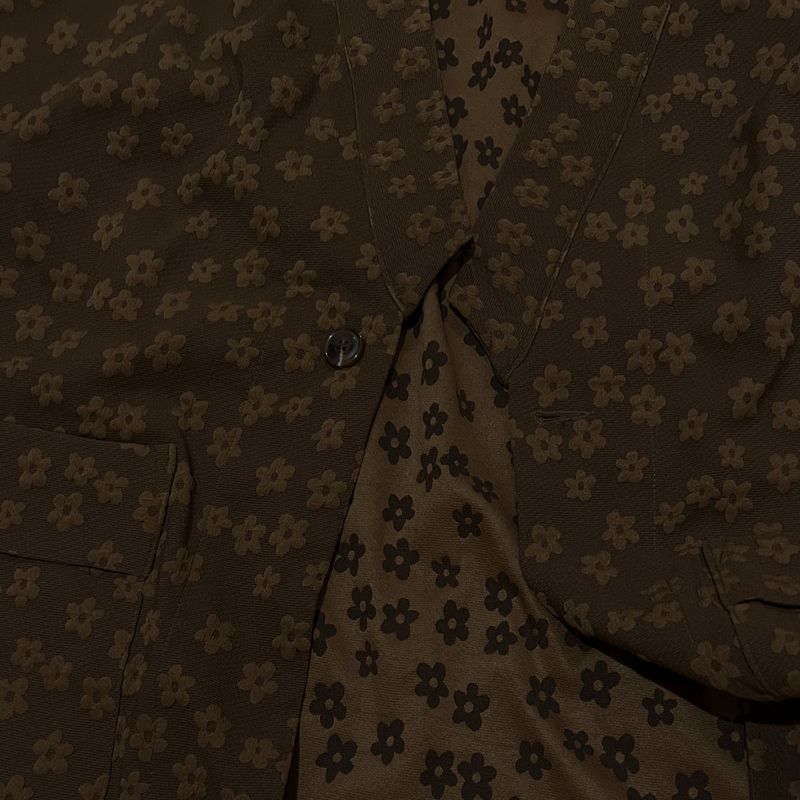 flower robe cardigan_brown