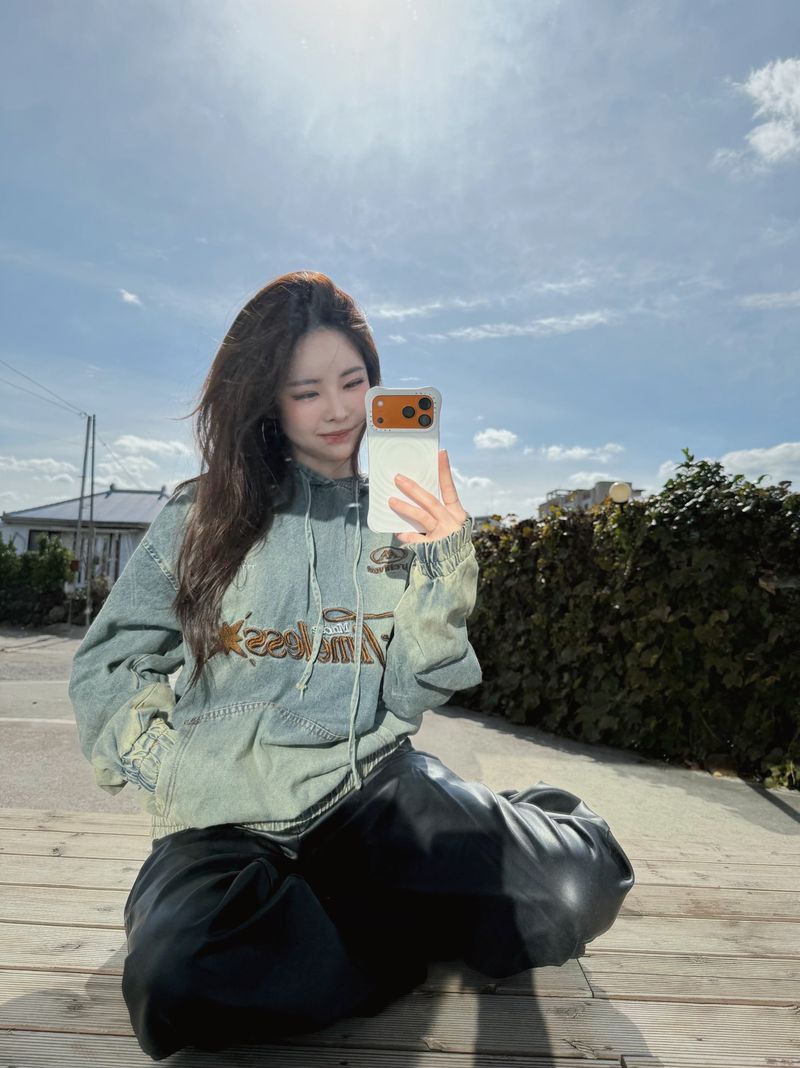 ノワール ヴィンテージ デニム フーディ Tシャツ