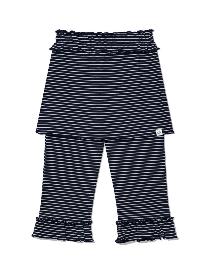 FRILL CAPRI SKIRT PANTS(ST NAVY)