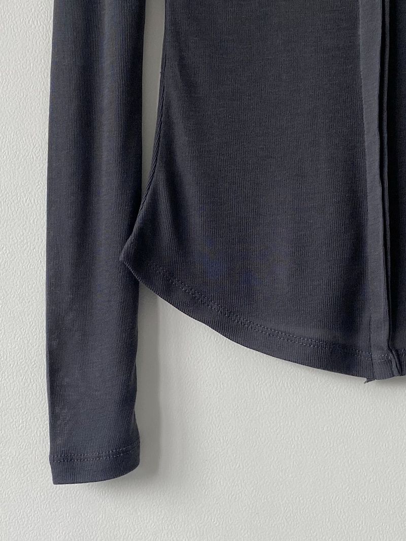 Fake button sleeve T