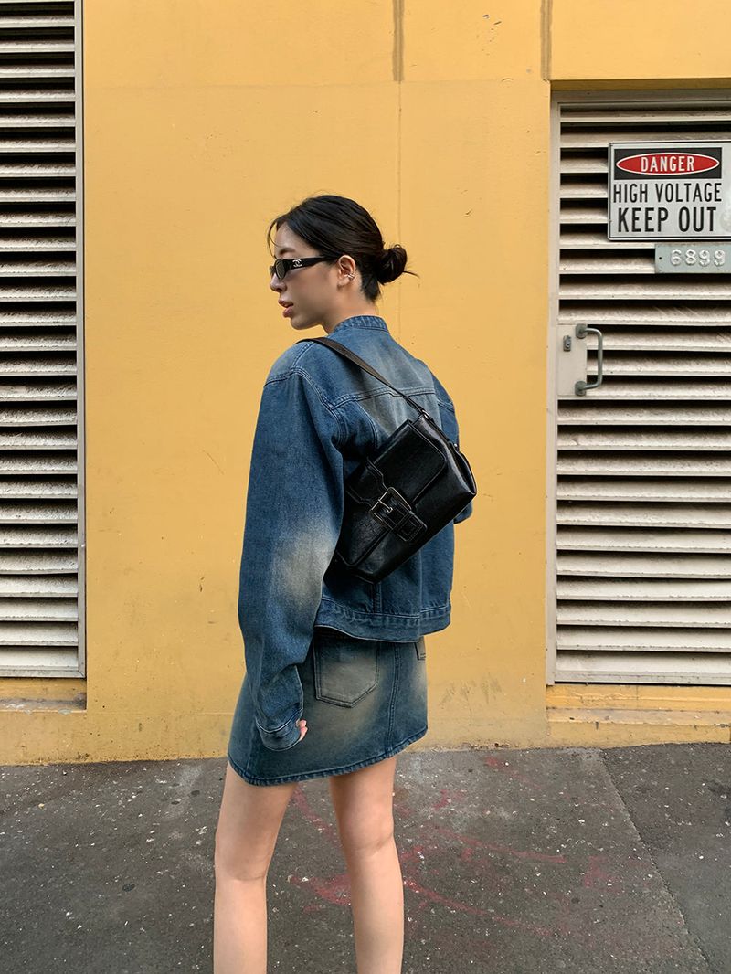 [MADE] Dune Y2K denim mini skirt