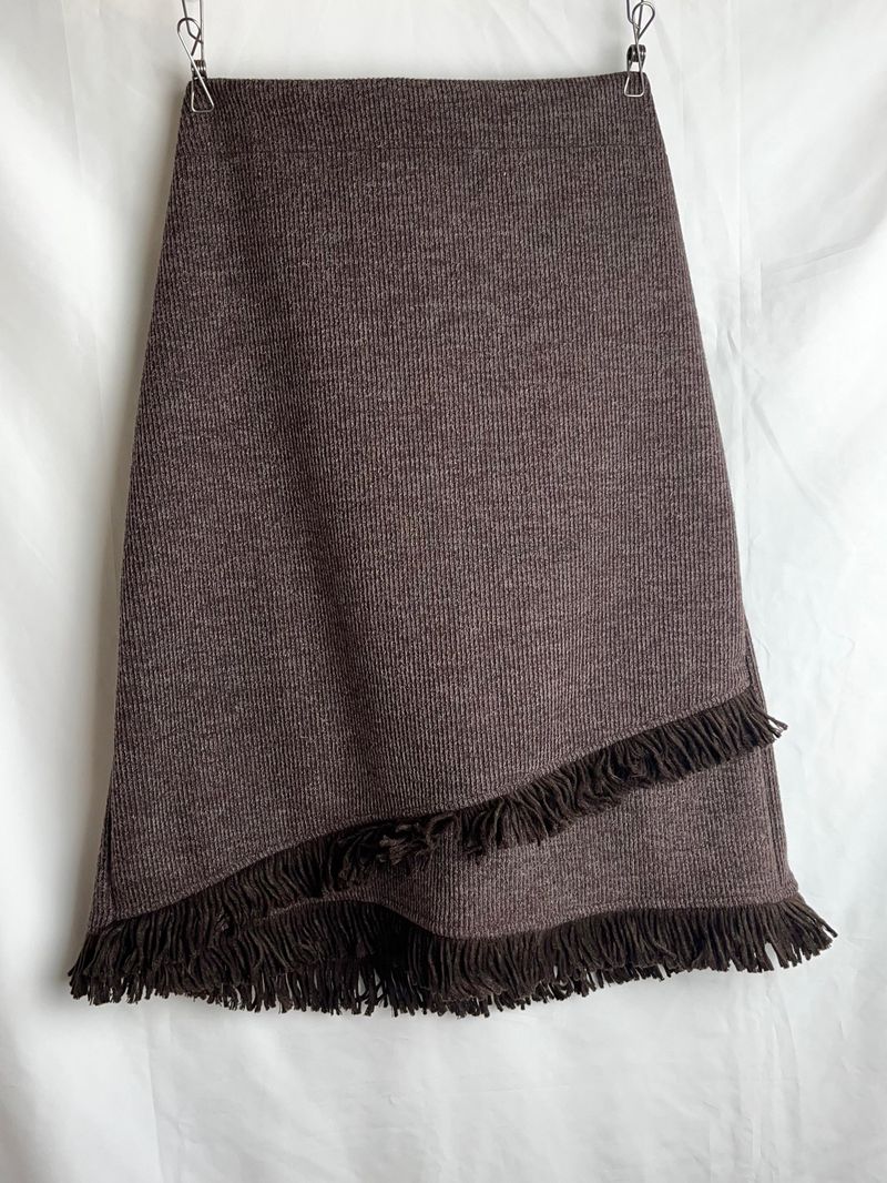 tassel midi skirt