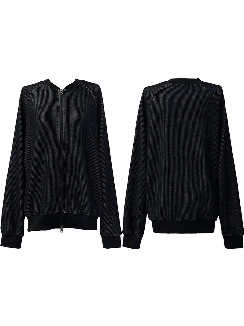 pair wool stripe zip-up (unisex)