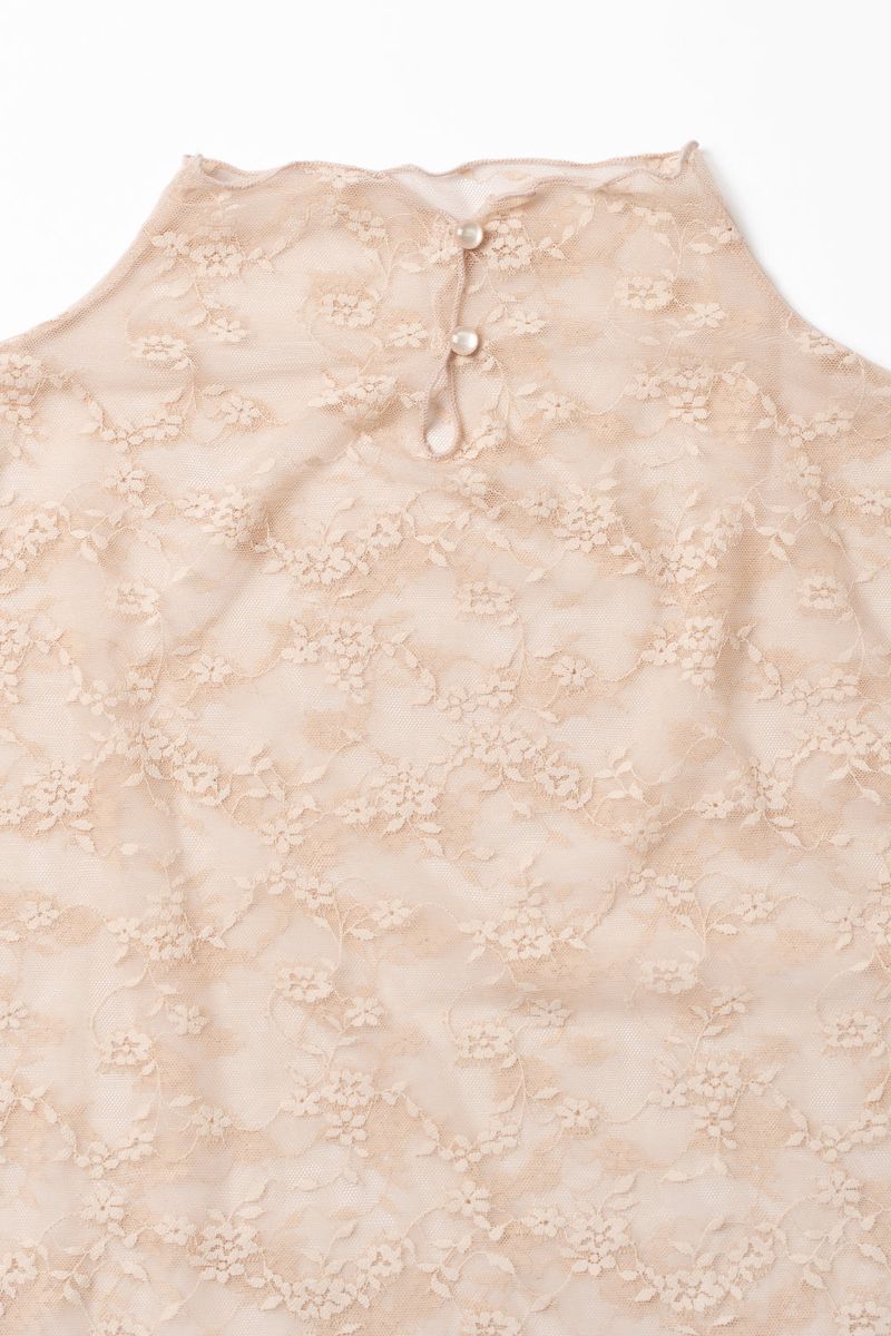 Layered lace blouse_pink