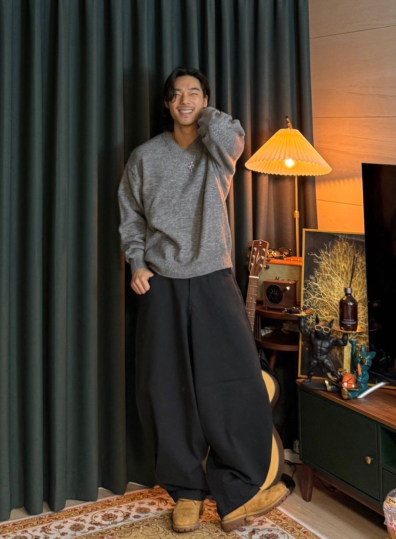 Airwool V-Neck Knit 6COLOR