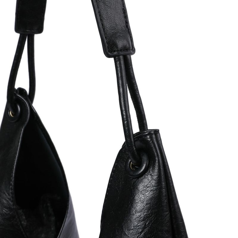 KAEZ DOUBLE LINE EYELET LEATHER SHOULDER BAG UNISEX