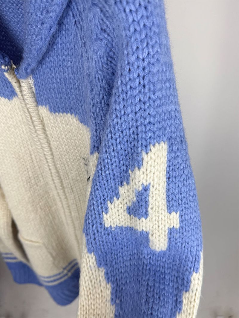 SCOTTISH COWICHAN KNIT ZIP-UP (3C)