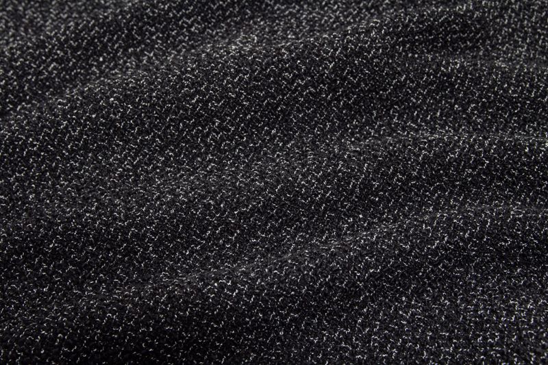 OPEN COLLAR TWEED SHIRT