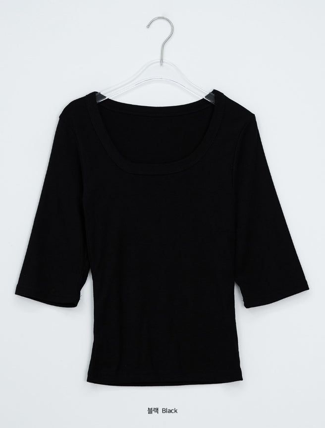 Shady Basic Round Three Quarter Tee