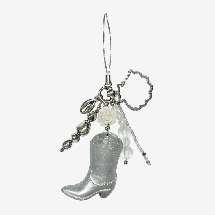 HYONNY.JSG(ヒョニネジャンシング)の「Silver Boots Pendant Keyring Charm with Strap(Toys/Key Holders)」
