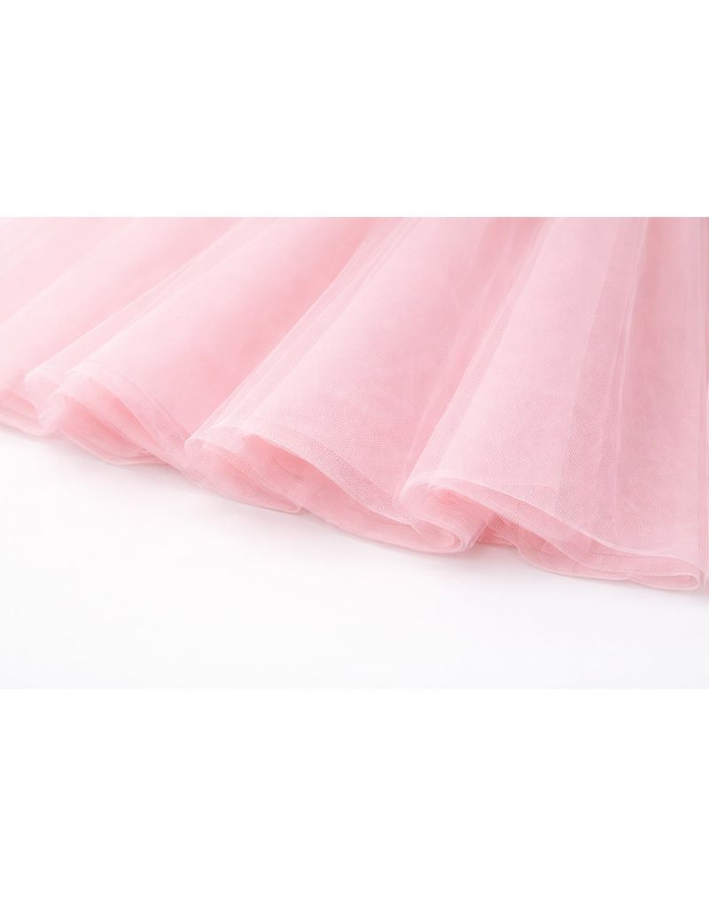 Sera Balletcore Tulle Volume Midi Skirt Pink