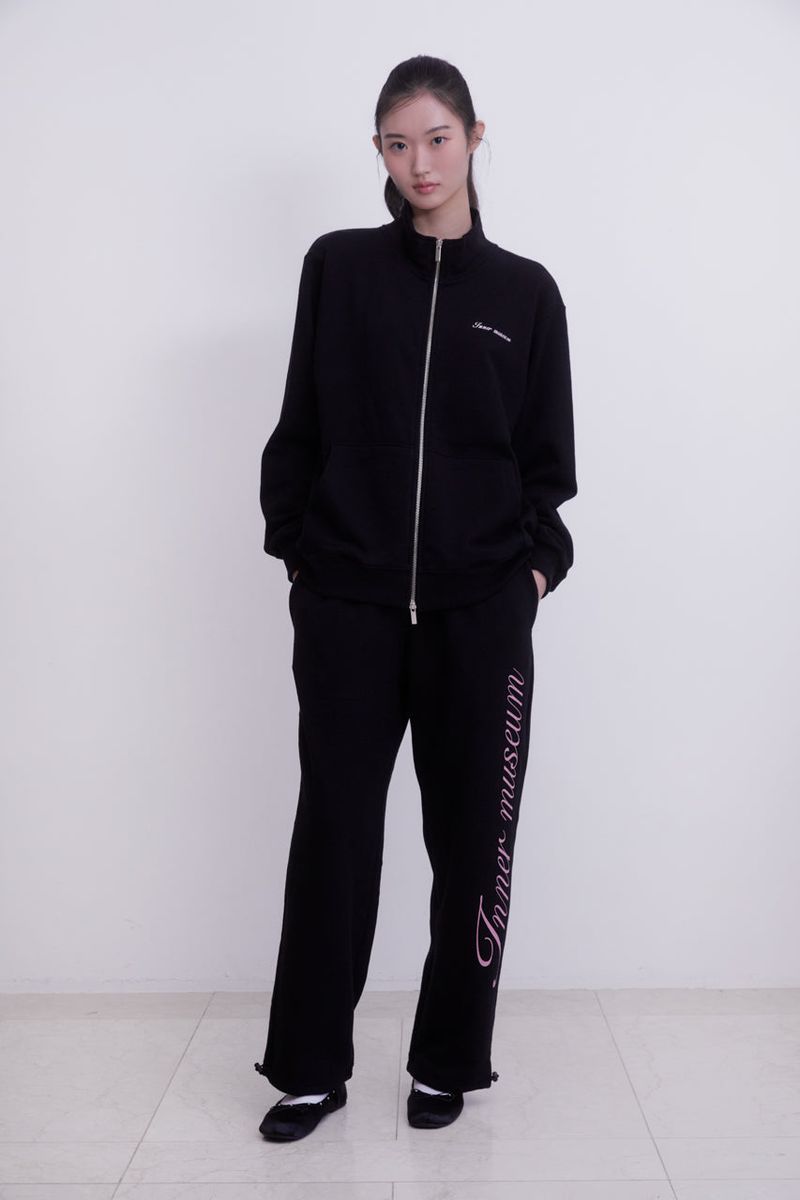Inner Museum Lettering two-way Sweatpants (BLACK)