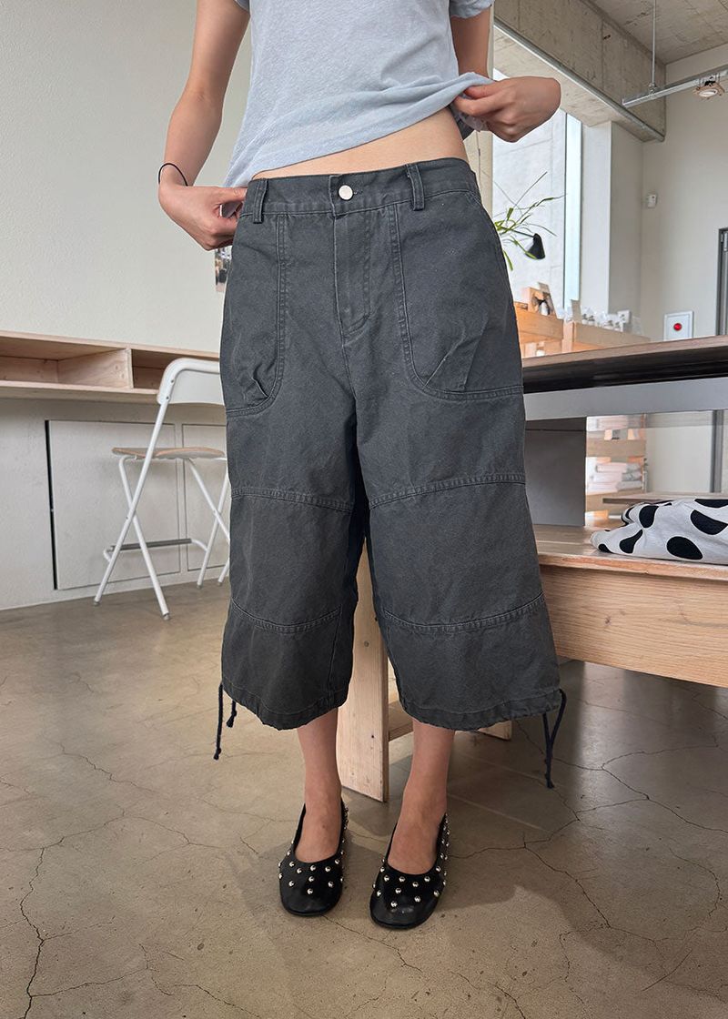 TUCK BERMUDA PANTS (2color)