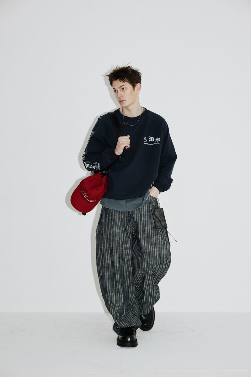 Column Sweat-Shirts (Washed-Navy)