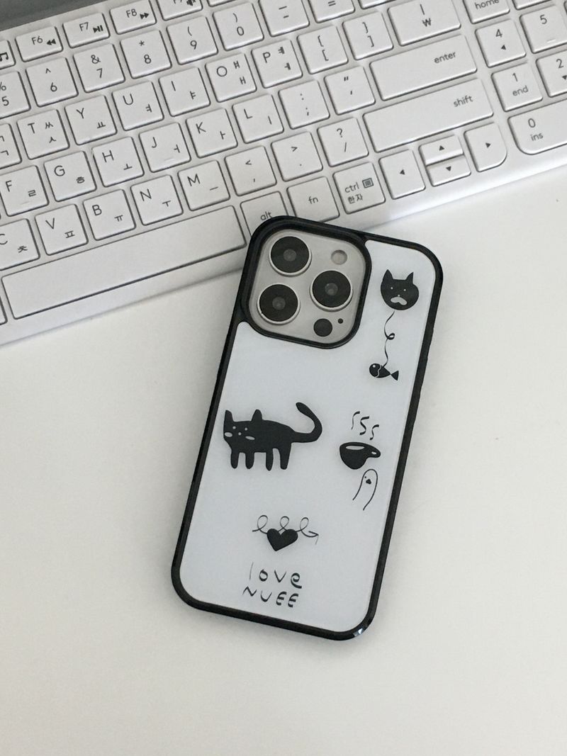 love cat case (white)