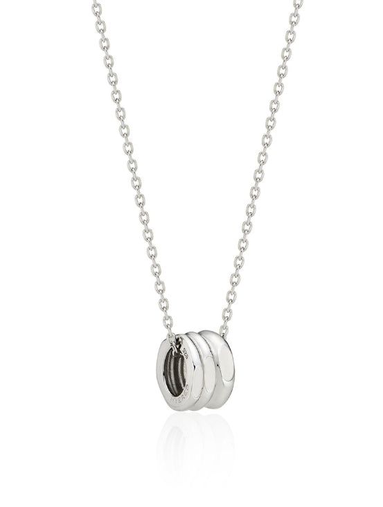26SS★ Triple Silver Cutout Necklace S