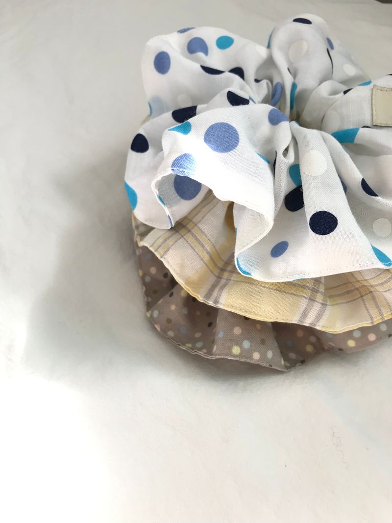 Vintage Hair Ruffle - Blueberry sorbet
