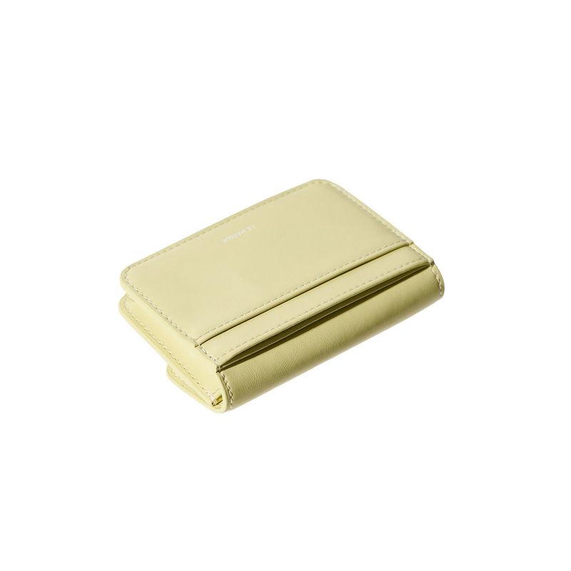 DOT Compact Keyring Card Wallets pale lemon