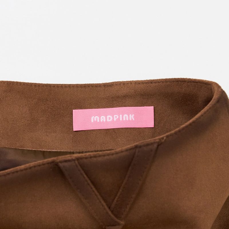 OIL BRIDGE SUEDE SKIRT BROWN