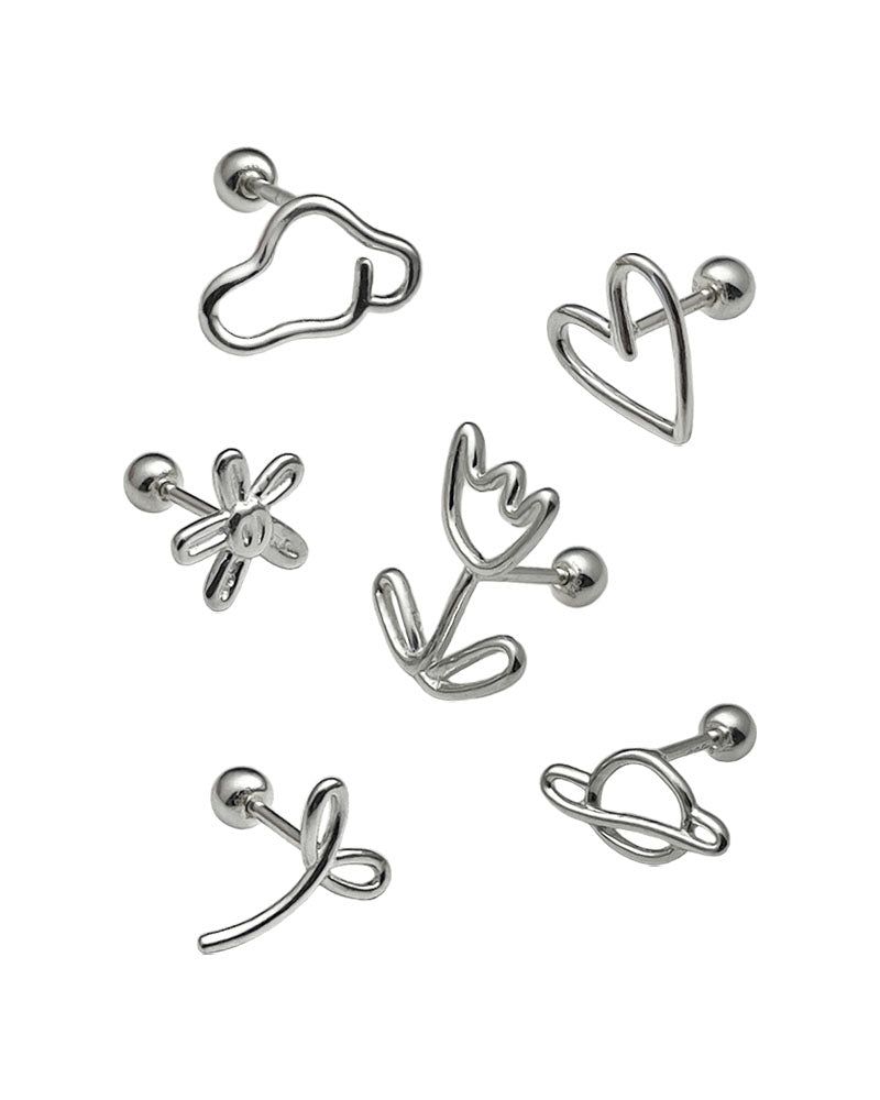 it doesn't matter.（イットダズントマッター）の「[Silver ver.] パステルドゥードゥルピアス（アクセサリー）」